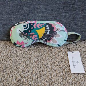 Vera Bradley Mint Flowers Travel Takes Eye Mask